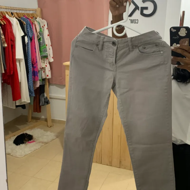 Pantalon Gris de mezclilla 