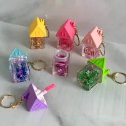 Brillo llavero (forma de casita)