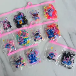 Carterita de ligas y pellizcos Stitch