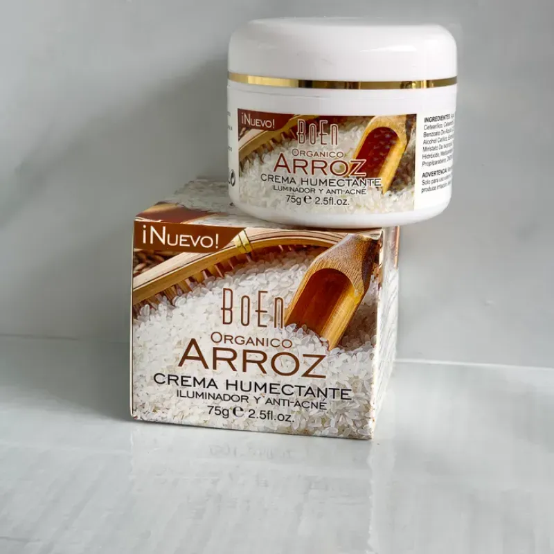 Crema humectante de arroz