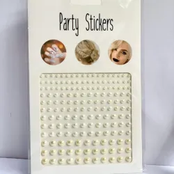 Pegatinas de perlas para cabello y rostro