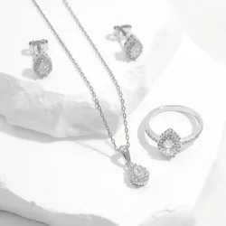 Conjunto de joyas de plata S925