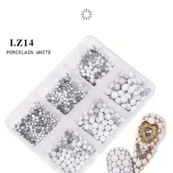 Piedras de cerámica blancas