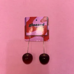 Aretes de Cherry Grandes Colgantes