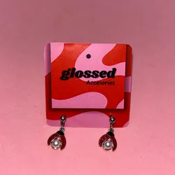 Aretes de mariquitas colgantes