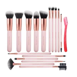 Real Perfection Set de 16 Brochas de Maquillaje + perfilador
