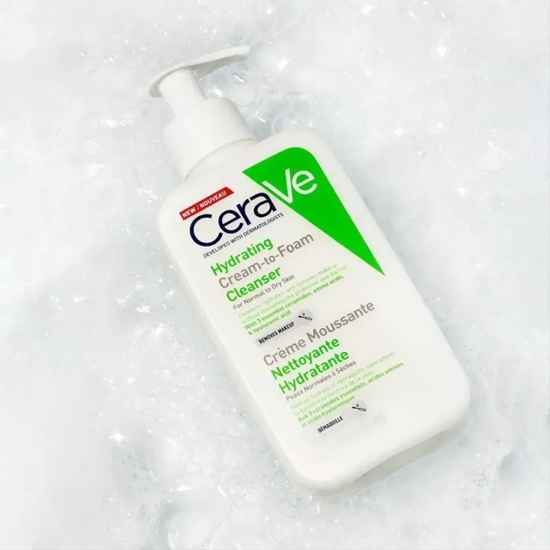 Limpiador Facial Hidratante Crema a Espuma (Desmaquillante)
