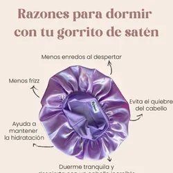 gorros de satin 💜