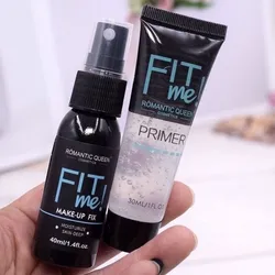 set en su caja de primer y fijador de maquillaje🛍️