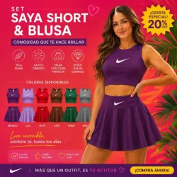 blusa y saya short