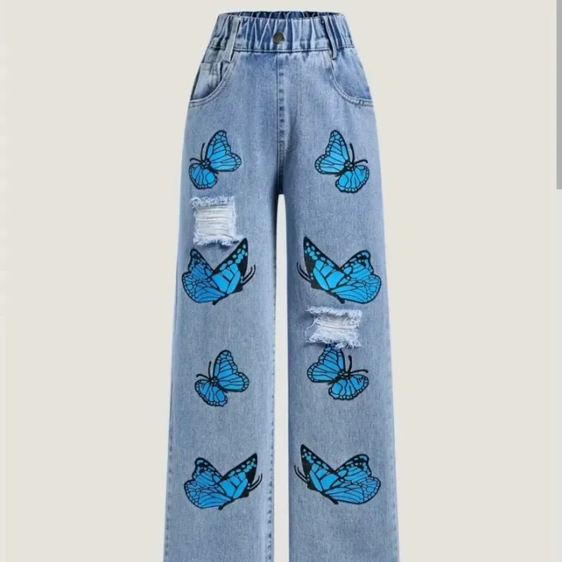 Pantalón de mezclilla ancho