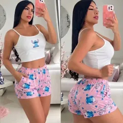 Pijama Stich Rosa