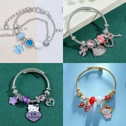 Pulseras Imitación Pandora Hello Kitty