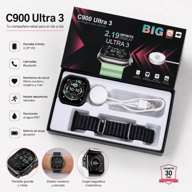 Reloj digital C900 Ultra 3
