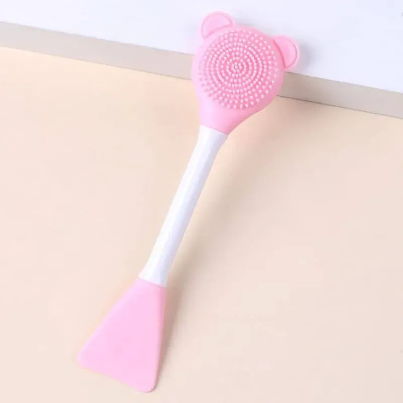 🩷Cepillo de silicona de doble punta para mascarilla