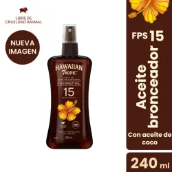 Hawaiian Tropic Bronceador Spray Protección Solar 15 FPS 240ml