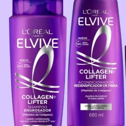 Juego de Shampoo y Acondicionador  De colágeno marca (L'Oréal París  Elvive)