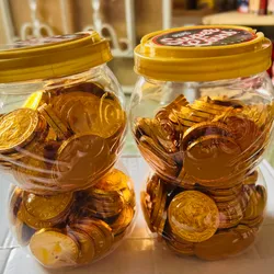 Pomo de Monedas de chocolate