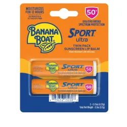 Bálsamo Labial Banana Boat con Protector solar spf 50 - 2 unidades 