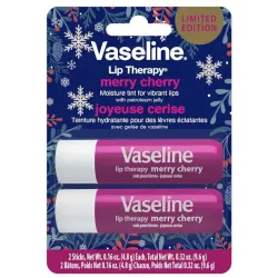 Bálsamo Labial Vaseline cherry 2 unidades 