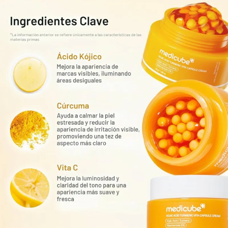Crema cápsulas de ácido kojico y vitamina C Medicube