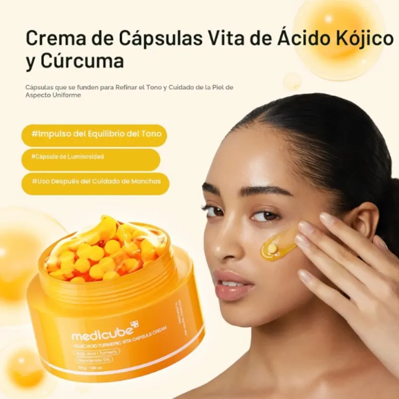 Crema cápsulas de ácido kojico y vitamina C Medicube