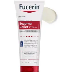 Eucerin Crema de cuerpo para aliviar eczemas, 8.0 oz