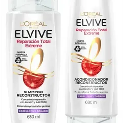 Juego de shampoo y acondicionador L’Oréal 680 ml