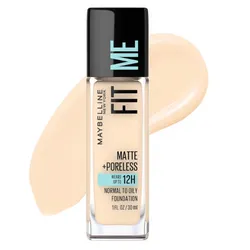 Maybelline Fit Me - Maquillaje de base líquida sin aceite mate tono 110