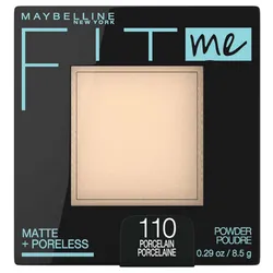 Maybelline Fit Me Matte Polvo Compacto para Rostro Maquillaje y Polvo Fijador, Translúcido