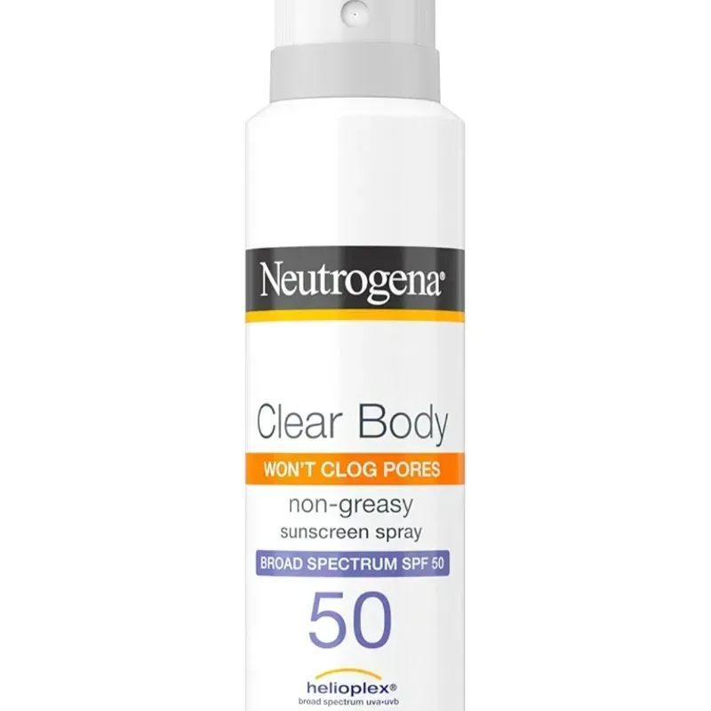 Protector solar en spray corporal Clear Body spf 50 Neutrogena 5 oz