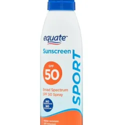 Protector solar en spray Equate sport spf 50 5.5 oz