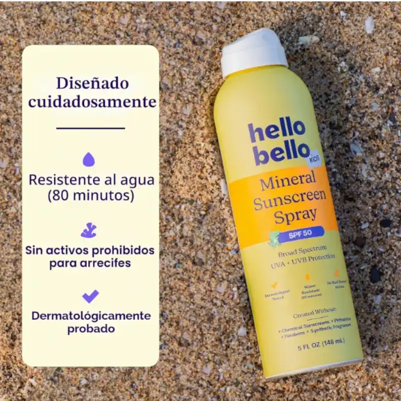 Protector solar en spray  Spf 50 Hello Bello 5 oz