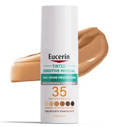 Protector solar facial con color Eucerin Spf 35