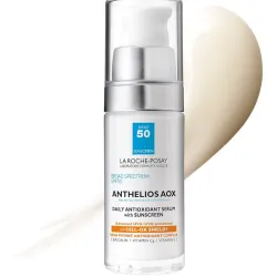  Protector solar facial SPF 50 Suero facial antioxidante diario con protector solar, 1oz La Roche-Posay Anthelios AOX