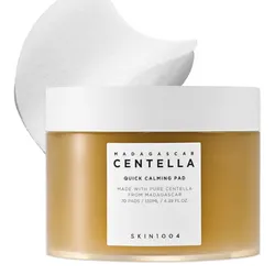 SKIN1004 Centella - Almohadilla calmante rápida, 70 almohadillas, almohadilla de tóner facial coreano con centella asiática de Madagascar y ácido hialurónico,