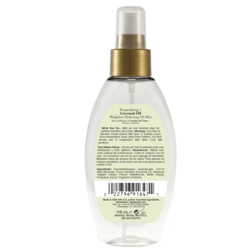 Tratamiento ligero de aceite de coco y extracto de Bambú OGX