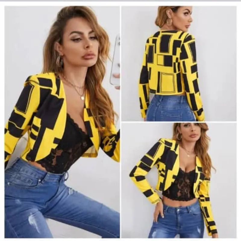 Blazer amarillo y negro