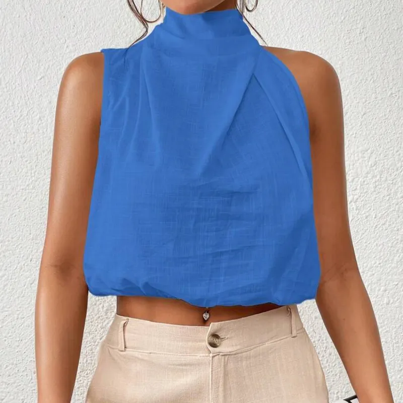 Blusas de hilo azul 