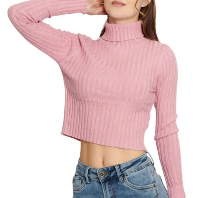 Enguatada cuello alto rosada 