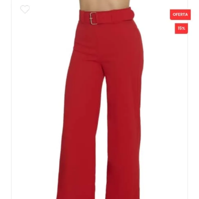 Pantalón rojo de vestir 