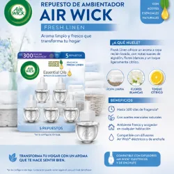 Ambientador Air Wick Repuestos Fresh Linen