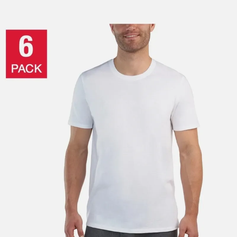 Pullovers Blanco Hombre Algodón Pack de 6