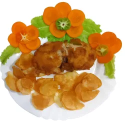 Rollito de pollo relleno