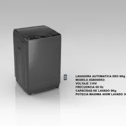 Lavadora Automática Eko 9Kg