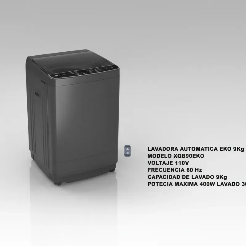 Lavadora Automática Eko 9Kg