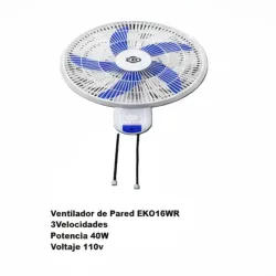 Ventilador de pared 16 pulgadas Eko