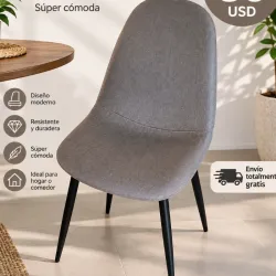 Silas de Comedor Gris X cantidad