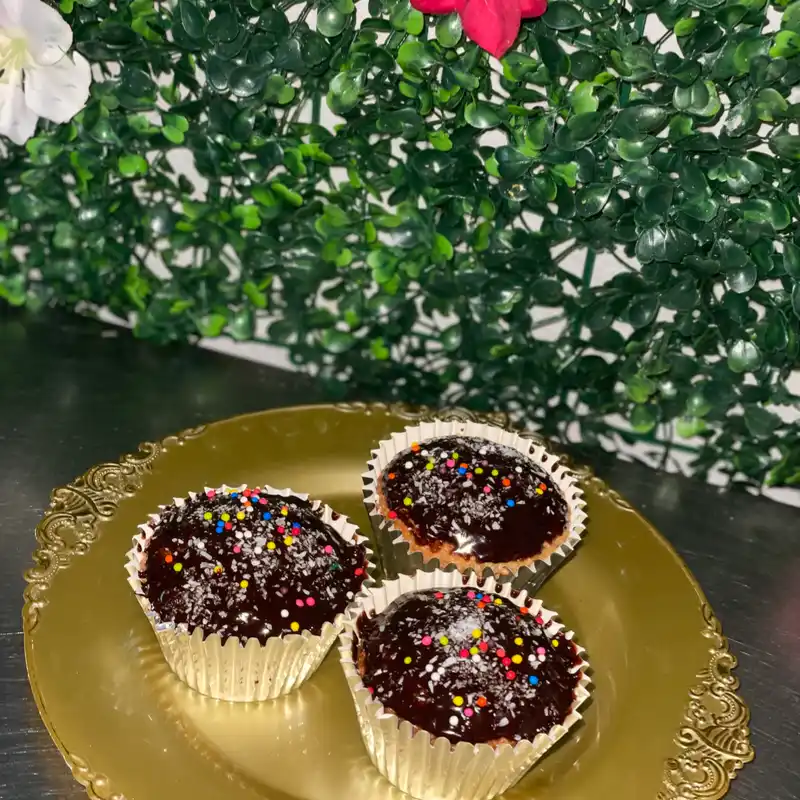 Cupcakes con chocolate 