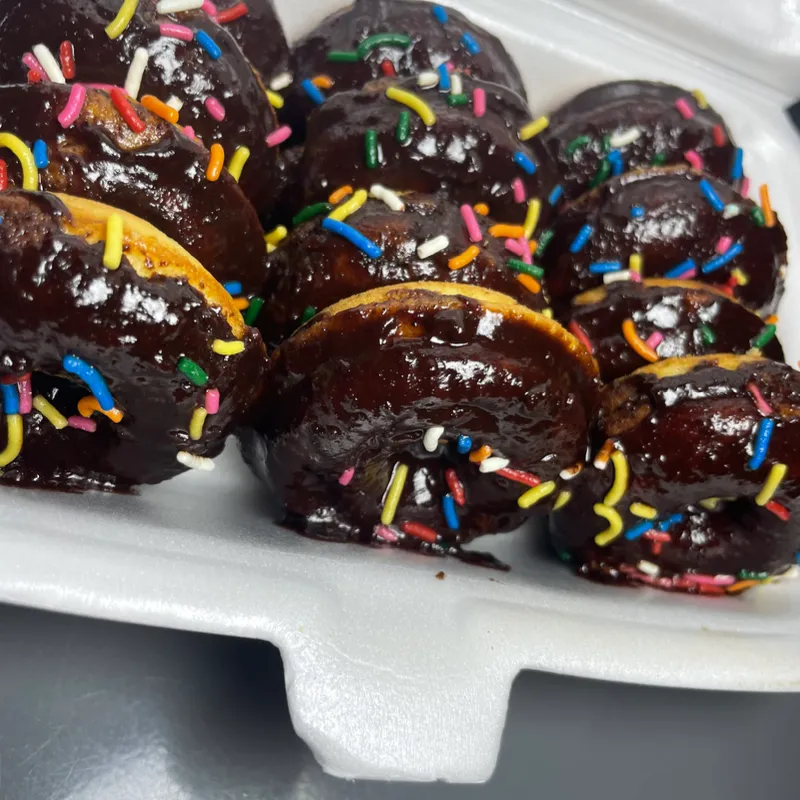 Mini donitas chocolate 